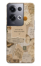 Vintage case Oppo Reno8 Pro Hard Case Back Cover by Casekaro