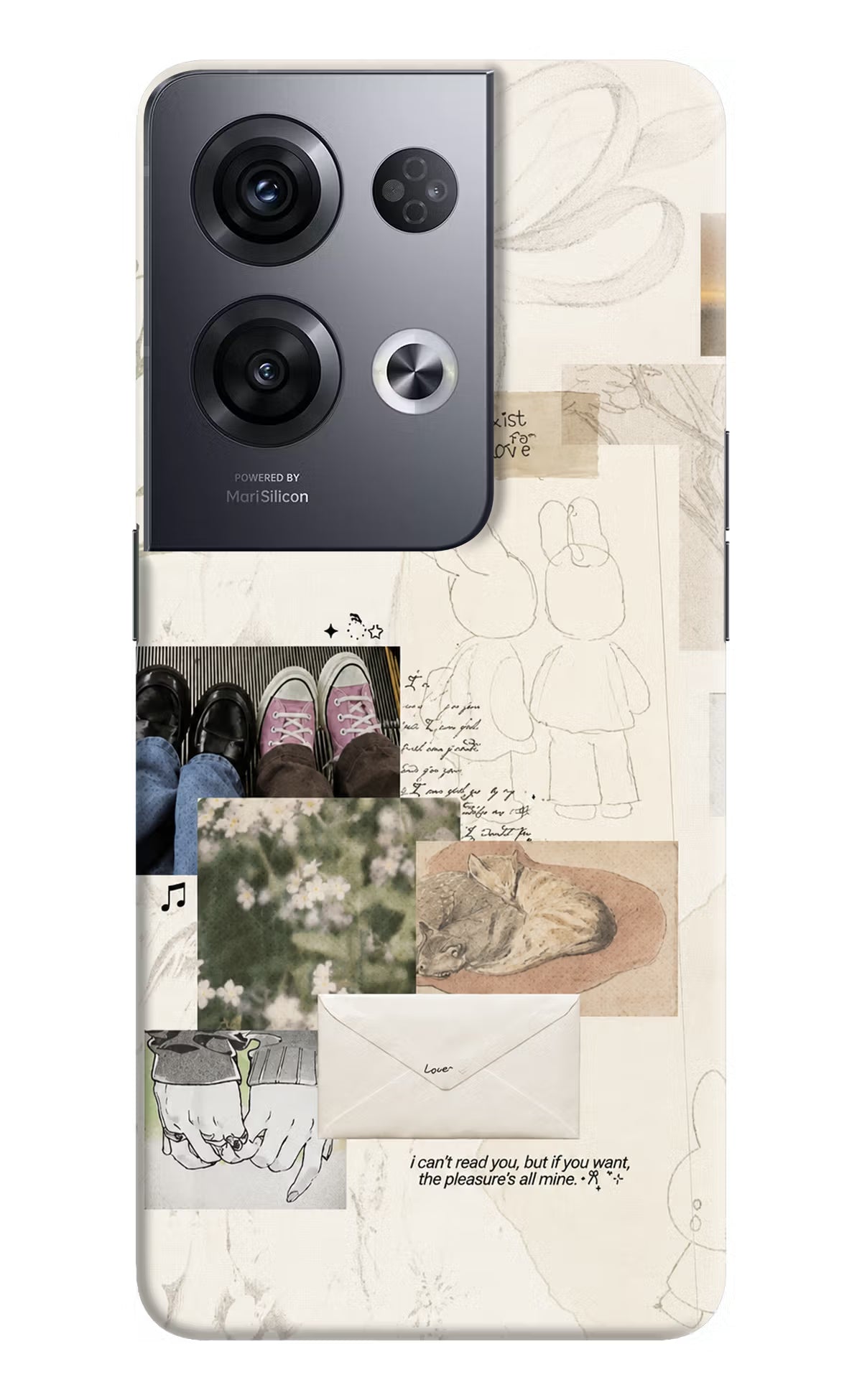 Soft Aesthetic Oppo Reno8 Pro Back Cover