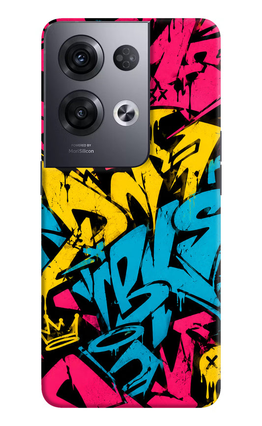 Graffiti Vibe Oppo Reno8 Pro Hard Case Back Cover by Casekaro