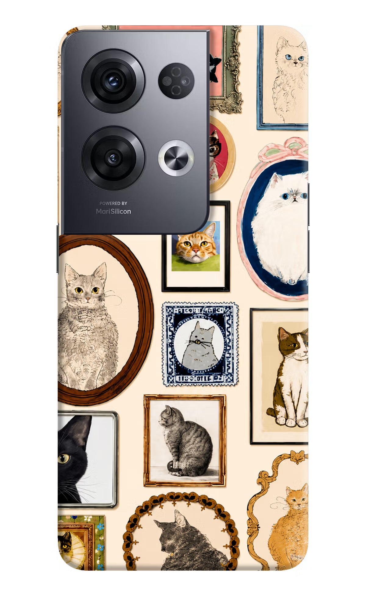 Mirror Cats Oppo Reno8 Pro Back Cover