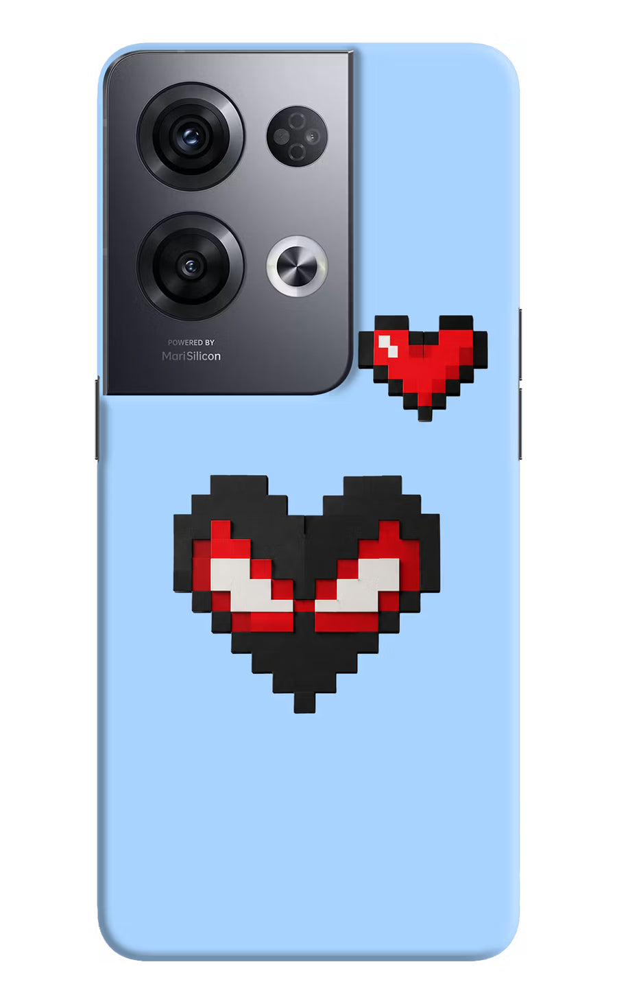 Peter Heart Oppo Reno8 Pro Back Cover, Hard case