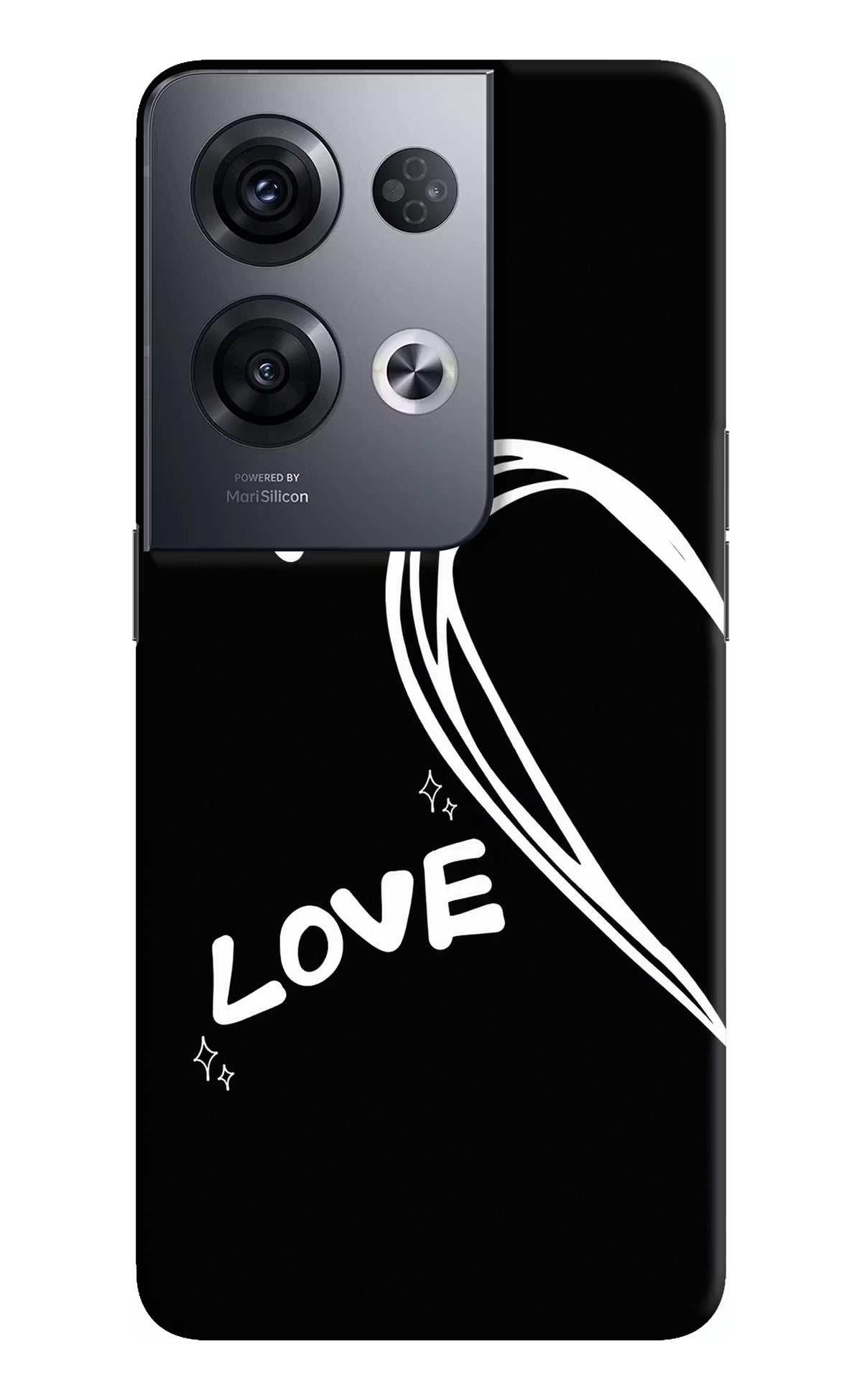 Love Line Oppo Reno8 Pro Back Cover