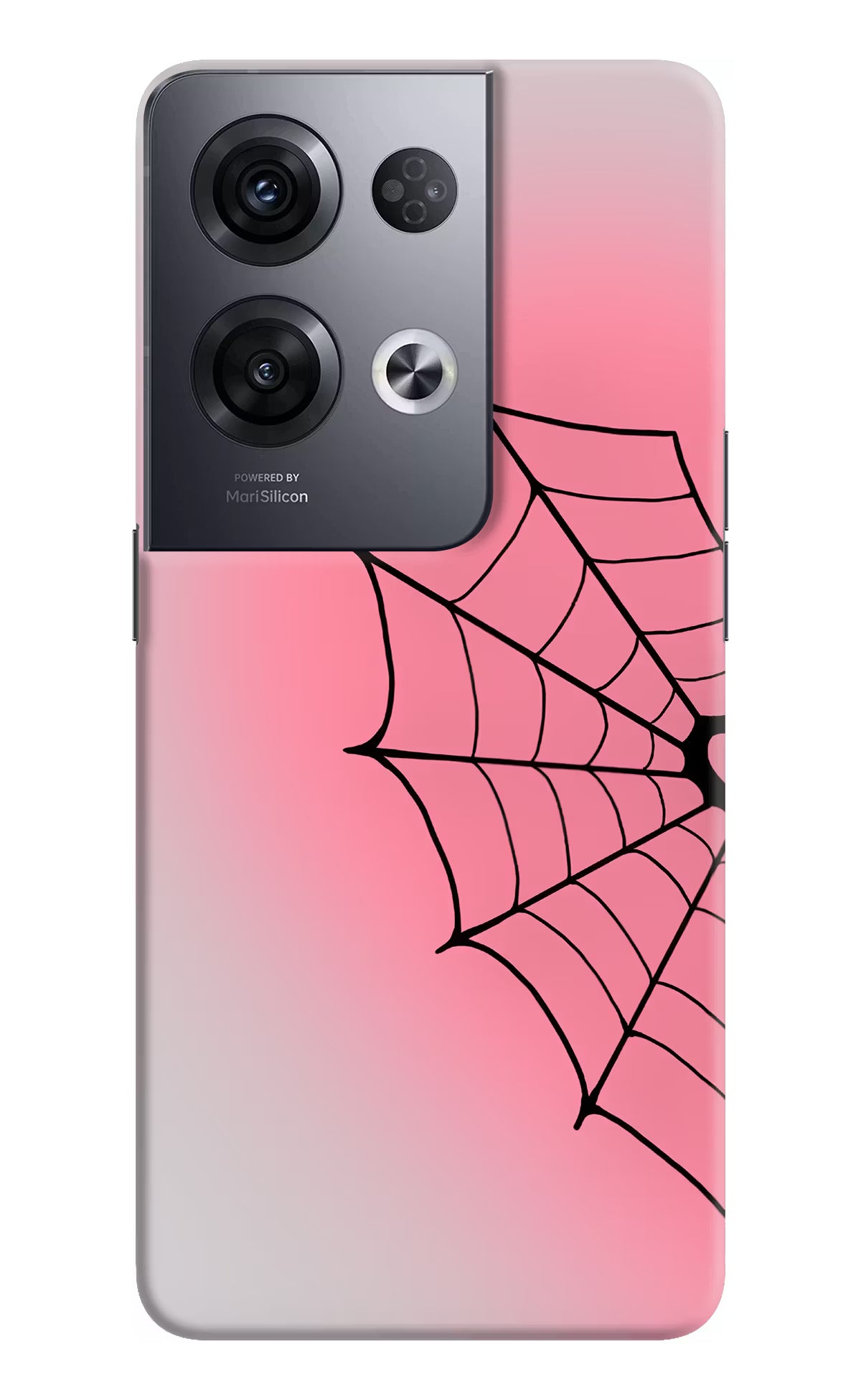 Pink Web Oppo Reno8 Pro Back Cover