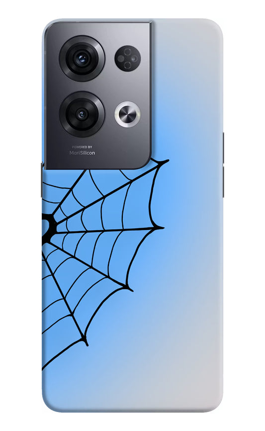 Blue Web Oppo Reno8 Pro Hard Case Back Cover by Casekaro