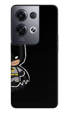 Bat Kitty Oppo Reno8 Pro Hard Case Back Cover by Casekaro