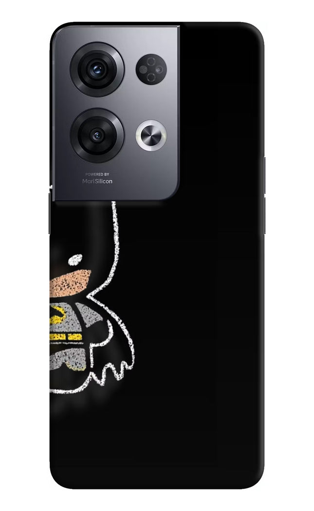 Bat Kitty Oppo Reno8 Pro Hard Case Back Cover by Casekaro