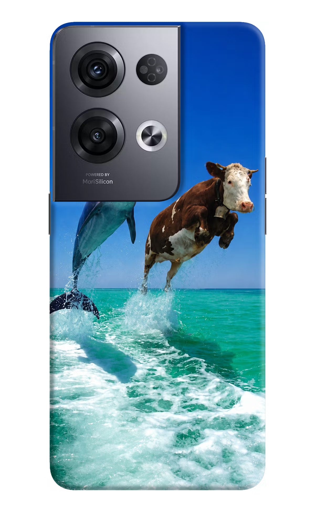 Dolphin vs Cow Oppo Reno8 Pro Back Cover