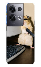 Hacker Hamster Oppo Reno8 Pro Hard Case Back Cover by Casekaro
