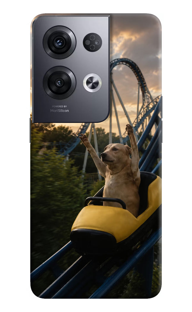 Rollercoaster Dog Oppo Reno8 Pro Hard Case Back Cover by Casekaro
