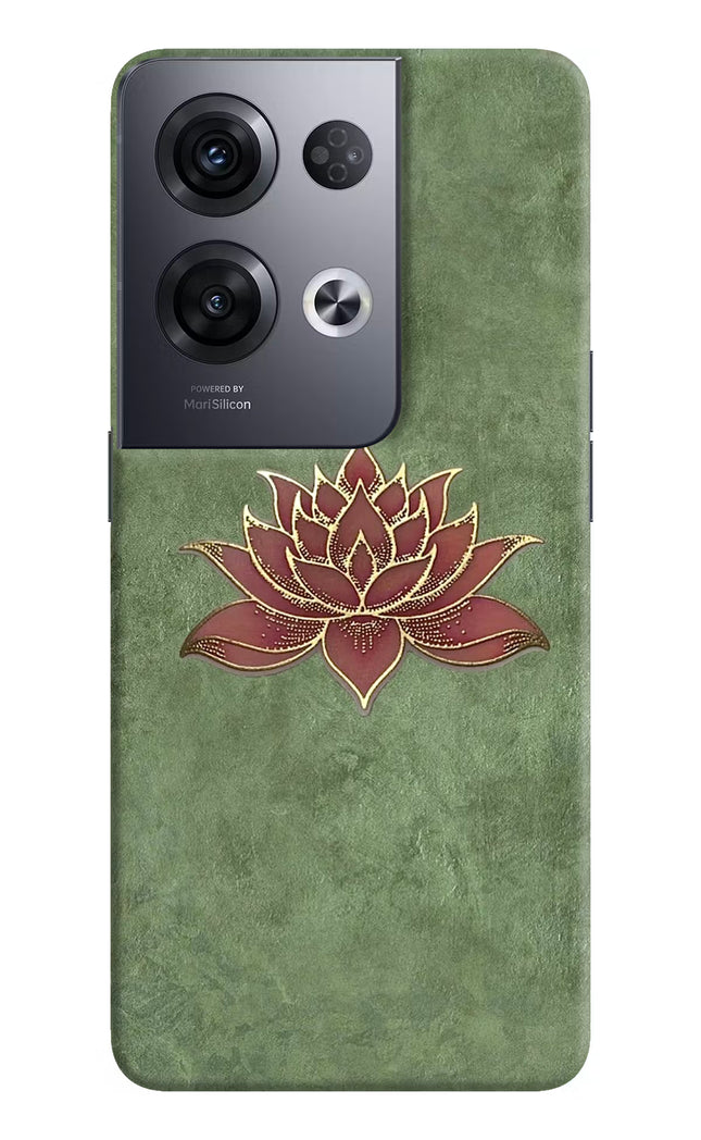 Lotus Grace Oppo Reno8 Pro Hard Case Back Cover by Casekaro