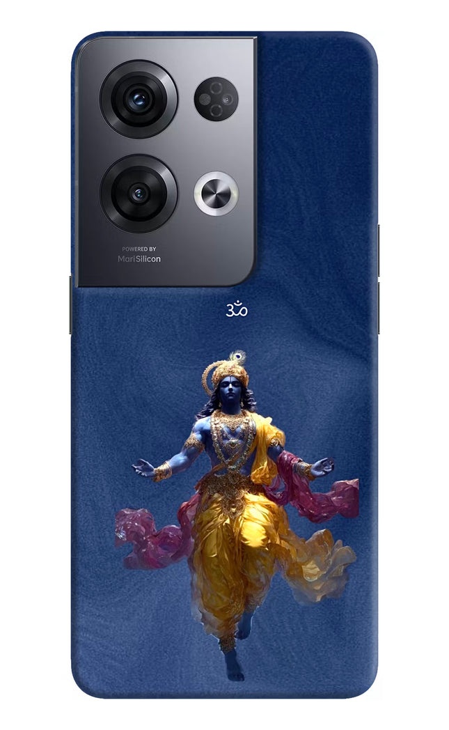 Cosmic Krishna Oppo Reno8 Pro Hard Case Back Cover by Casekaro