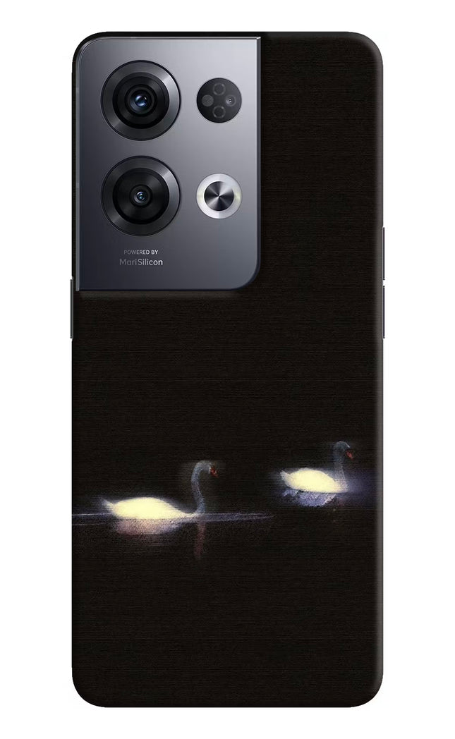 Silent Swans Oppo Reno8 Pro Hard Case Back Cover by Casekaro