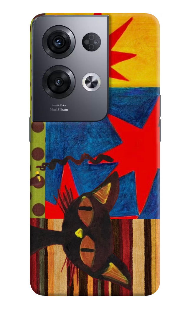 Pop Cat Oppo Reno8 Pro Hard Case Back Cover by Casekaro