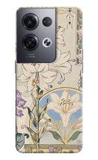 White Lily Oppo Reno8 Pro Back Cover