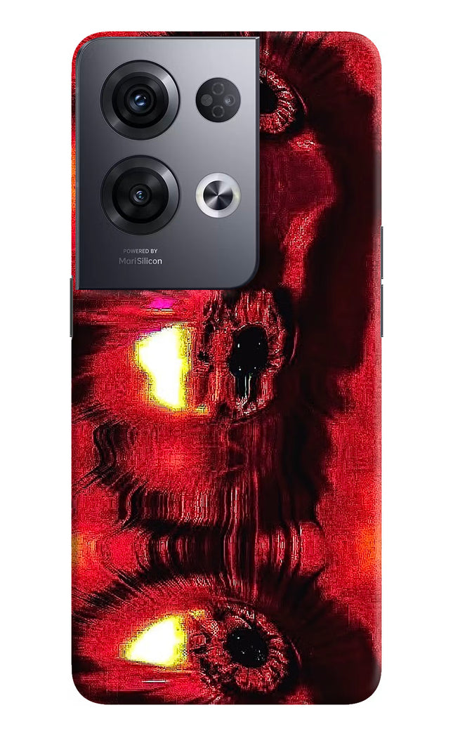 Fire Eye Oppo Reno8 Pro Hard Case Back Cover by Casekaro