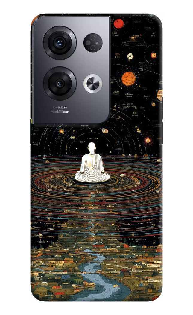 Space Monk Oppo Reno8 Pro Hard Case Back Cover by Casekaro