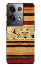 Vinyl Stripes Oppo Reno8 Pro Back Cover