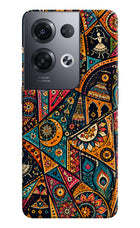 Folk Print Oppo Reno8 Pro Hard Case Back Cover by Casekaro