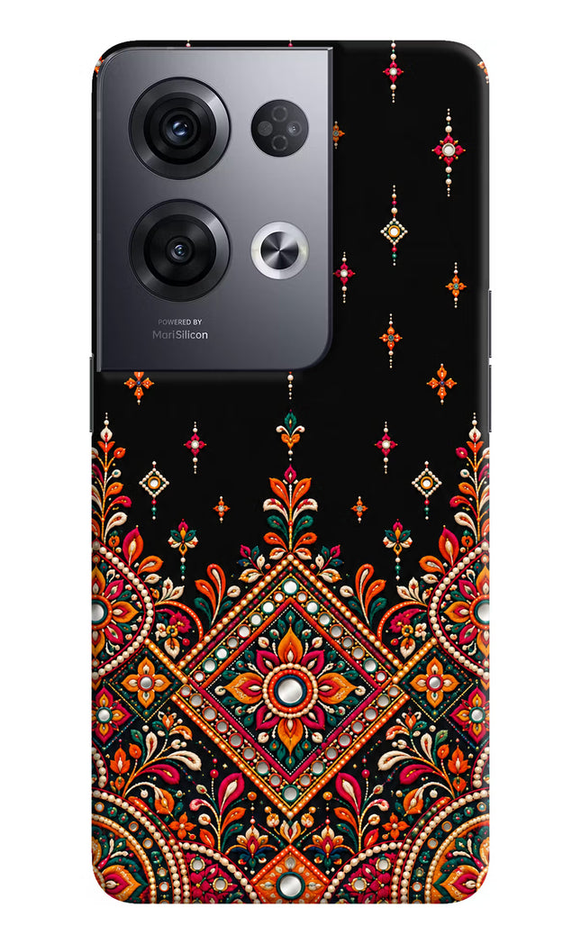 Noir Mehfil Oppo Reno8 Pro Hard Case Back Cover by Casekaro