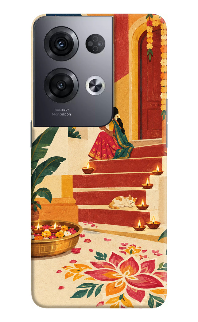 Diwali Rangoli Oppo Reno8 Pro Back Cover