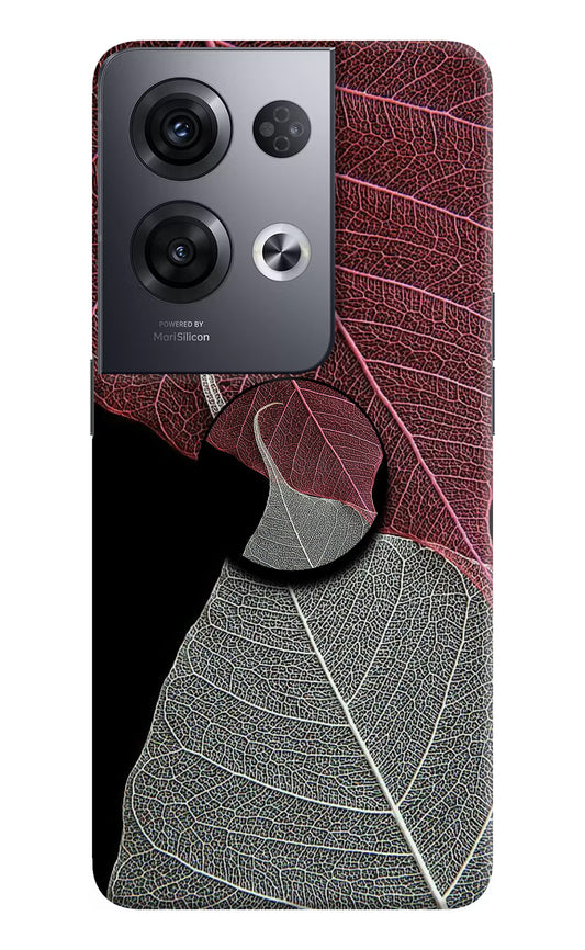 Leaf Pattern Oppo Reno8 Pro Pop Case by Casekaro