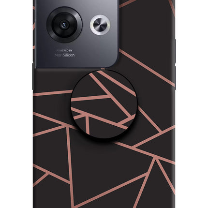 Geometric Pattern Oppo Reno8 Pro Pop Case by Casekaro