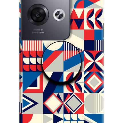 Colorful Pattern Oppo Reno8 Pro Pop Case by Casekaro