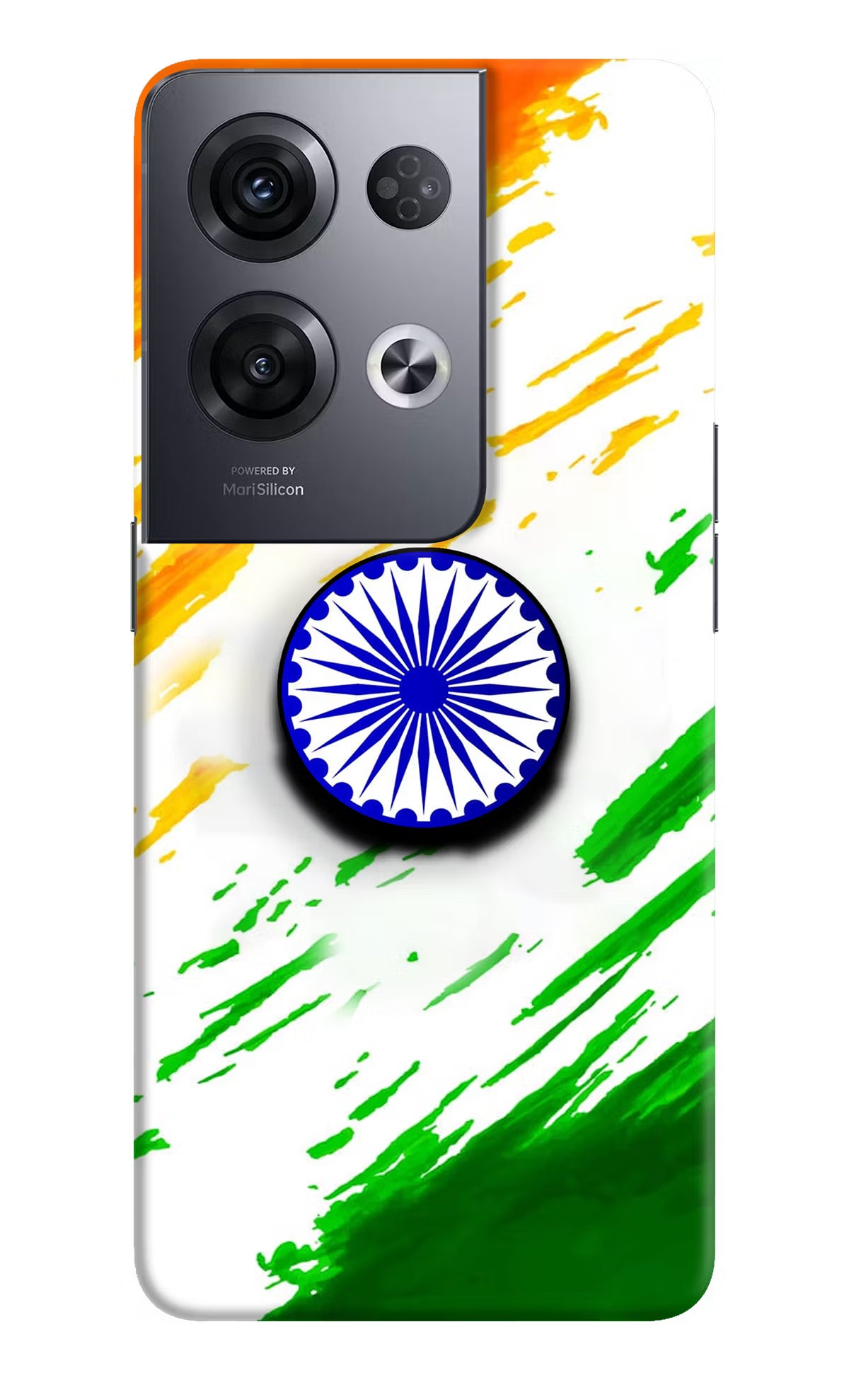 Indian Flag Ashoka Chakra Oppo Reno8 Pro Pop Case by Casekaro