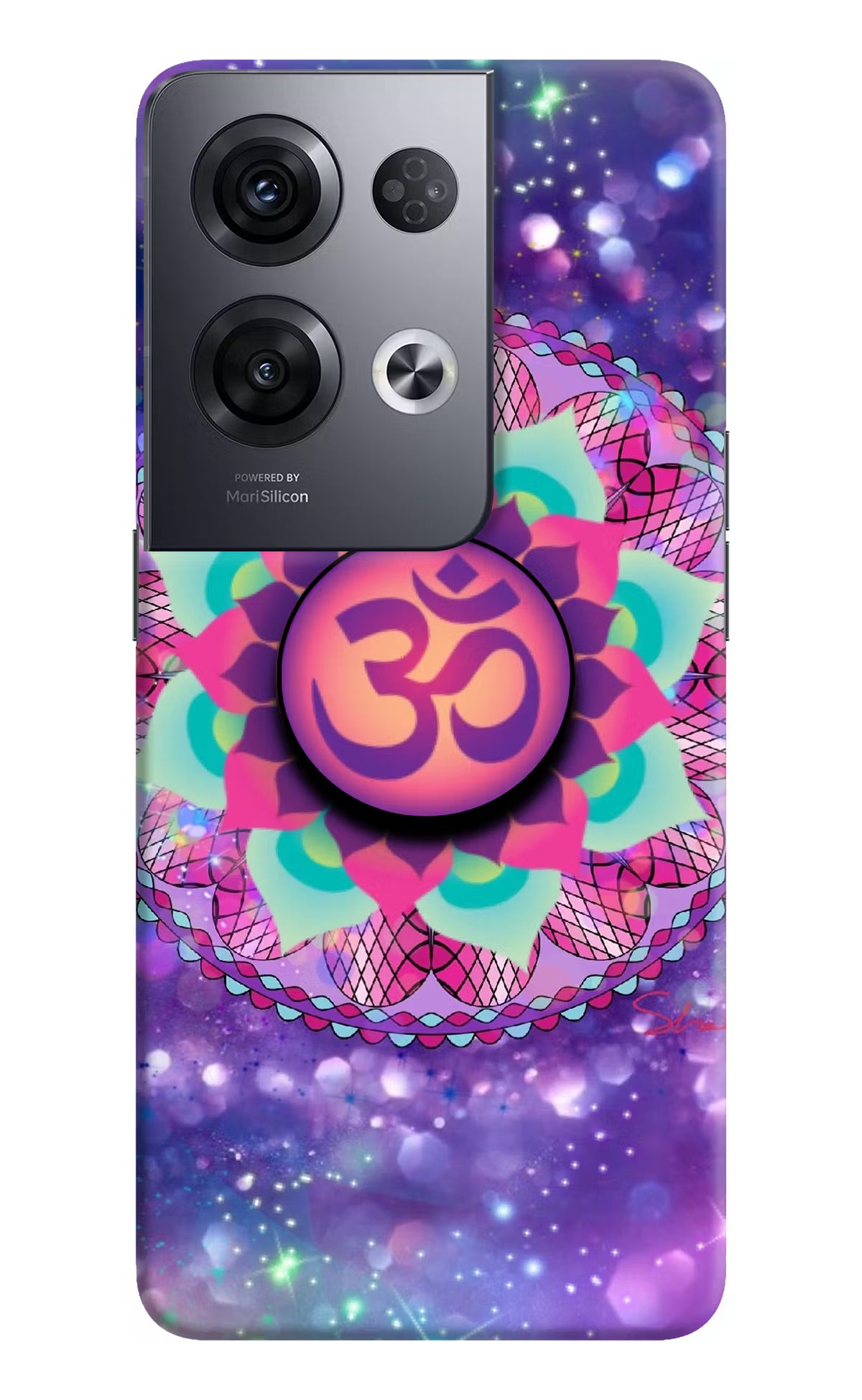 Om Purple Oppo Reno8 Pro Pop Case by Casekaro
