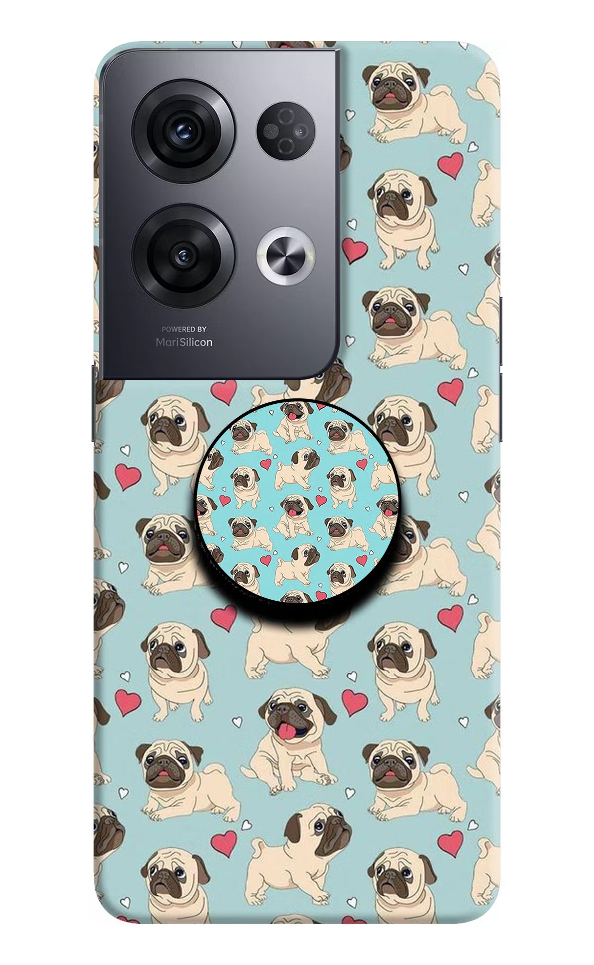Pug Dog Oppo Reno8 Pro Pop Case by Casekaro