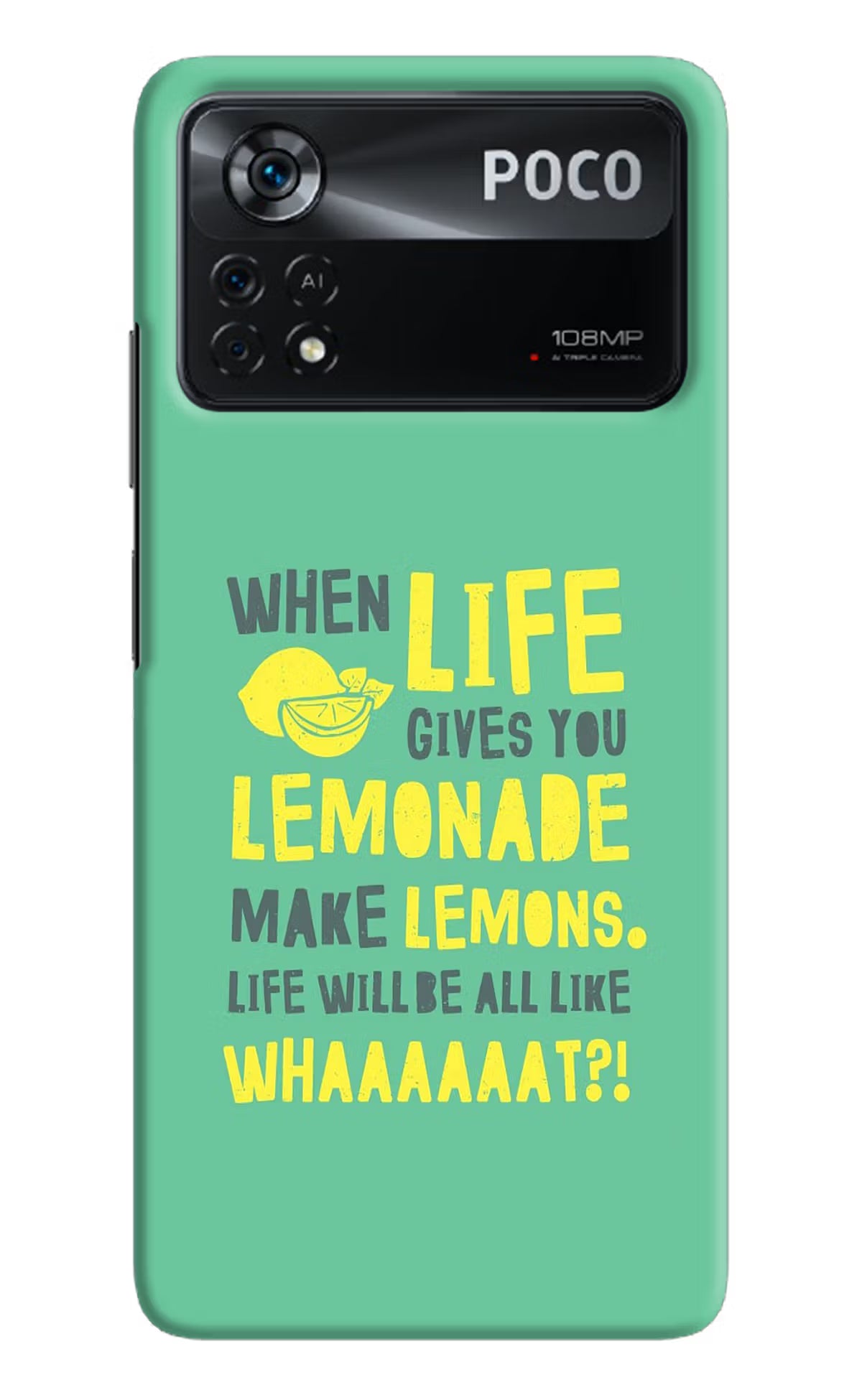Quote Poco X4 Pro Hard Case Back Cover by Casekaro