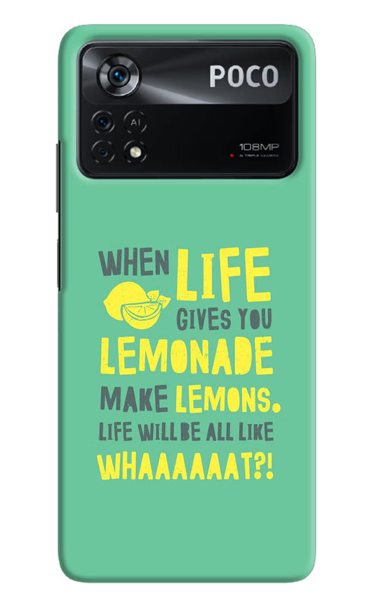 Quote Poco X4 Pro Hard Case Back Cover by Casekaro