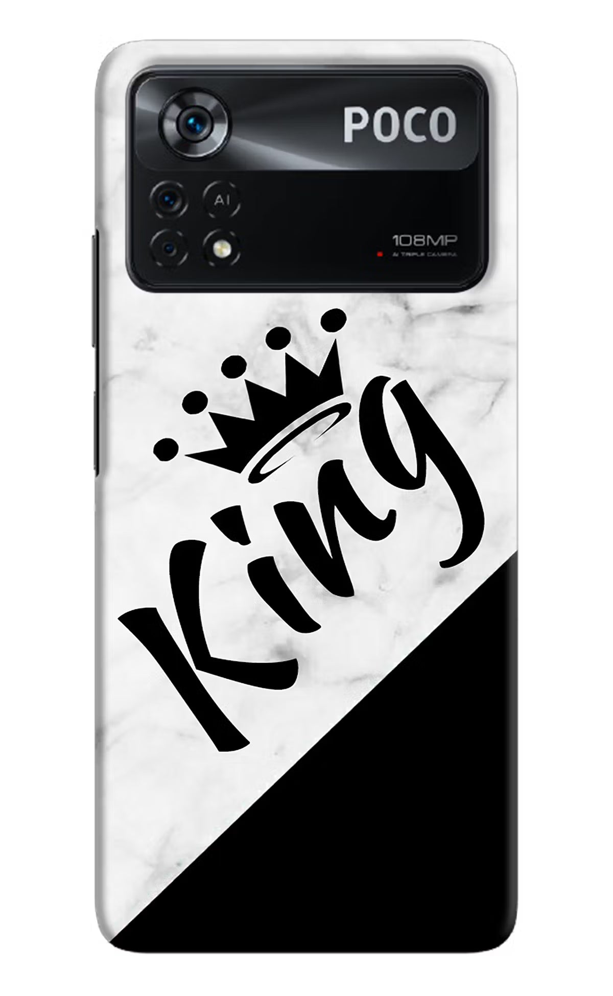 King Poco X4 Pro Hard Case Back Cover by Casekaro