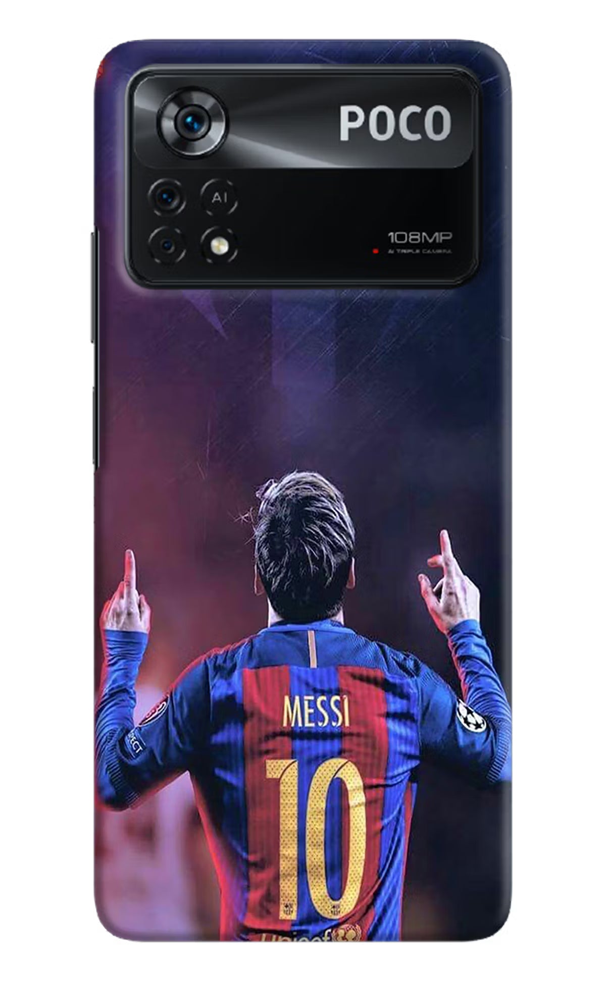 Messi Poco X4 Pro Hard Case Back Cover by Casekaro