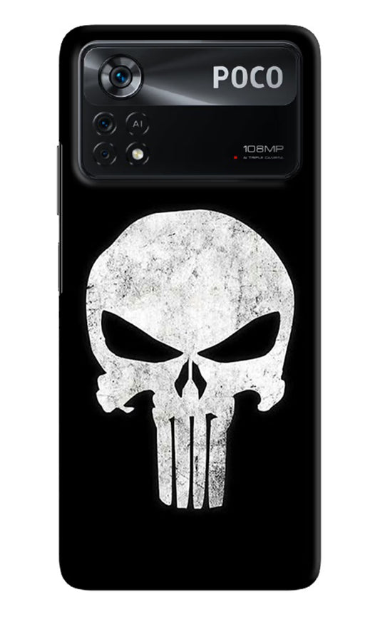 Punisher Skull Poco X4 Pro Hard Case Back Cover by Casekaro