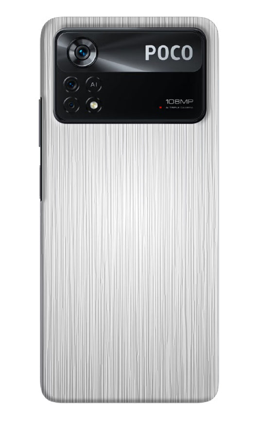 Wooden Grey Texture Poco X4 Pro Hard Case Back Cover by Casekaro