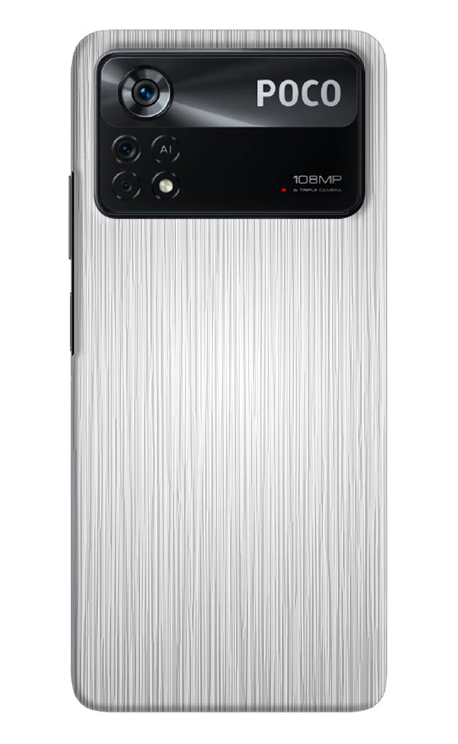 Wooden Grey Texture Poco X4 Pro Hard Case Back Cover by Casekaro
