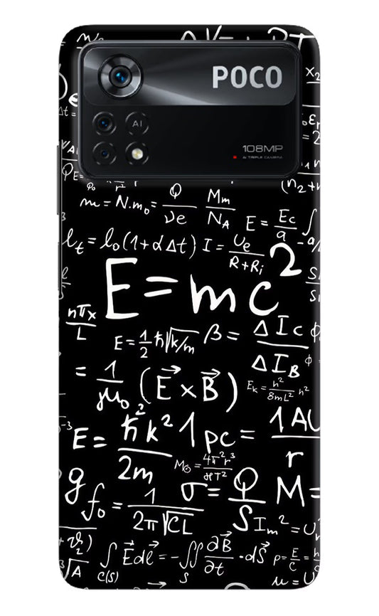Physics Formula Poco X4 Pro Hard Case Back Cover by Casekaro