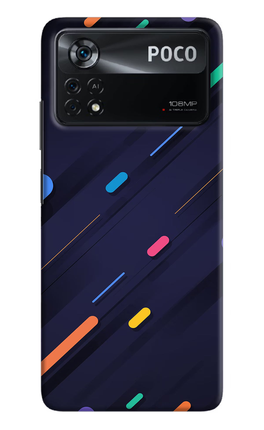 Abstract Design Poco X4 Pro Back Cover, Hard case