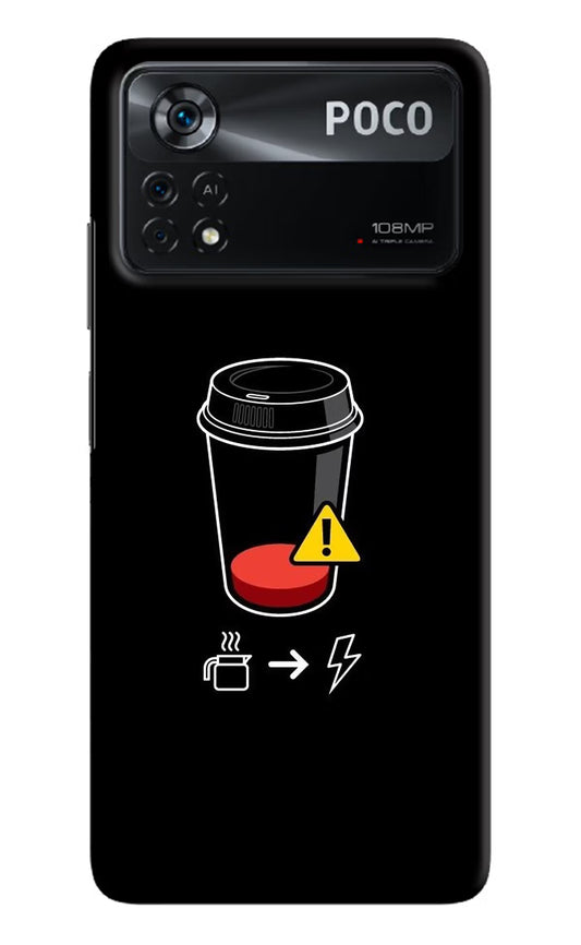 Coffee Poco X4 Pro Hard Case Back Cover by Casekaro