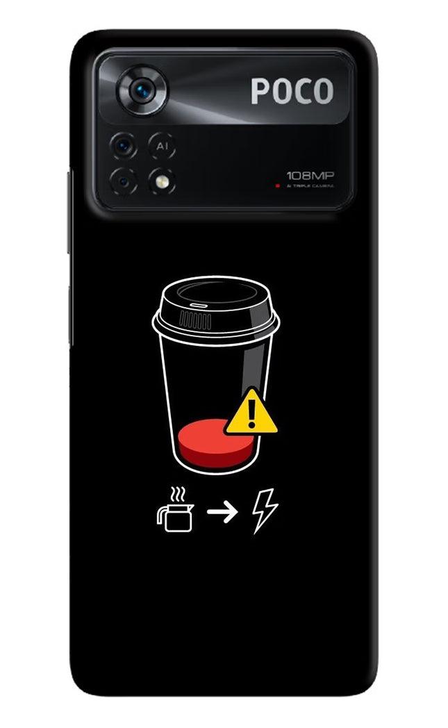 Coffee Poco X4 Pro Hard Case Back Cover by Casekaro