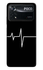Heart Beats Poco X4 Pro Hard Case Back Cover by Casekaro