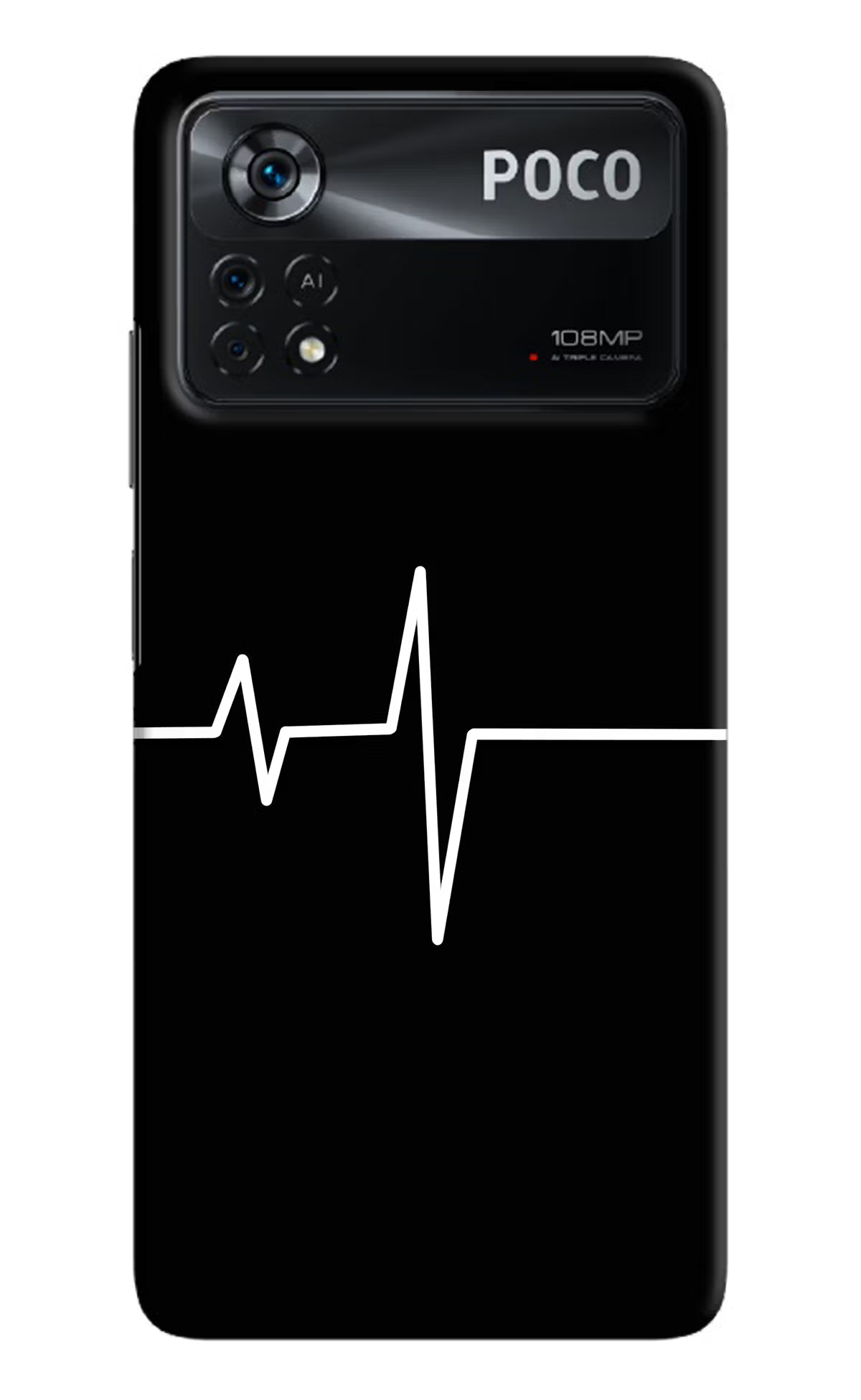 Heart Beats Poco X4 Pro Hard Case Back Cover by Casekaro
