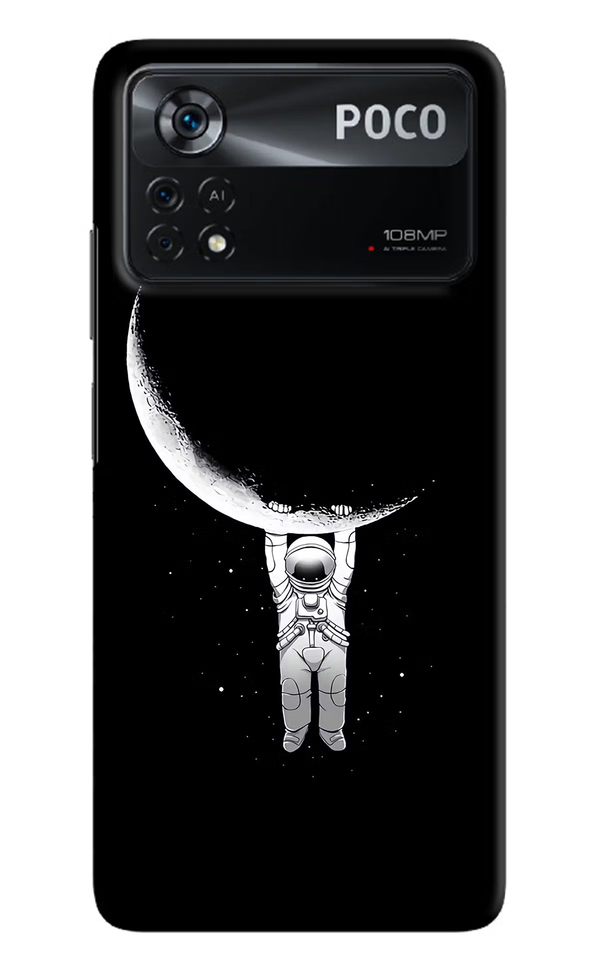 Moon Space Poco X4 Pro Hard Case Back Cover by Casekaro