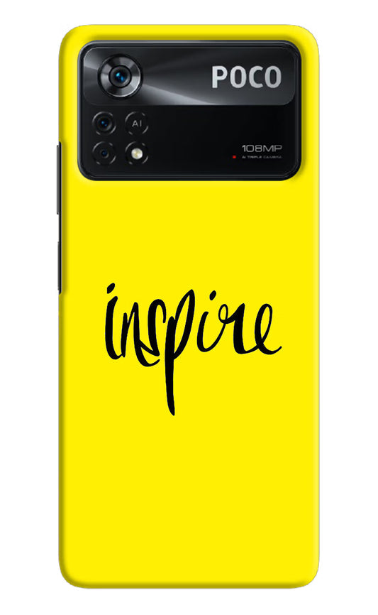 Inspire Poco X4 Pro Hard Case Back Cover by Casekaro