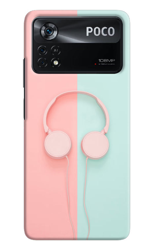 Music Lover Poco X4 Pro Hard Case Back Cover by Casekaro