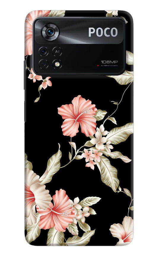 Flowers Poco X4 Pro Hard Case Back Cover by Casekaro