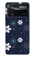 Flowers Poco X4 Pro Hard Case Back Cover by Casekaro