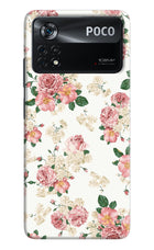 Flowers Poco X4 Pro Hard Case Back Cover by Casekaro