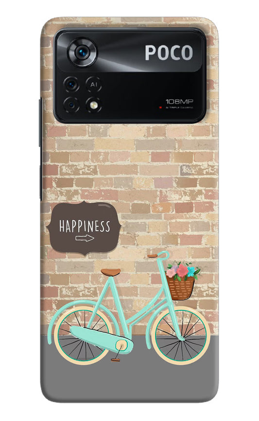 Happiness Artwork Poco X4 Pro Hard Case Back Cover by Casekaro